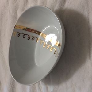Threshold Porcelain Egg Bowl white & gold Easter